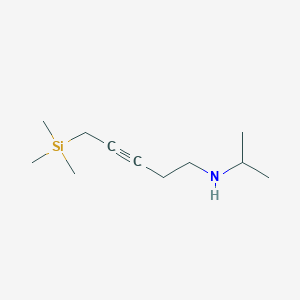 molecular formula C11H23NSi B14317596 N-(Propan-2-yl)-5-(trimethylsilyl)pent-3-yn-1-amine CAS No. 113558-27-3