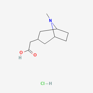 2-{8-Methyl-8-azabicyclo[3.2.1]octan-3-yl}acetic acid hydrochloride