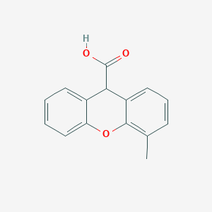 molecular formula C15H12O3 B14317627 4-methyl-9H-xanthene-9-carboxylic acid 