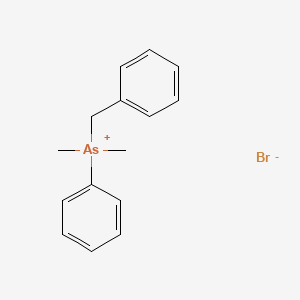 molecular formula C15H18AsBr B14317651 Benzyl(dimethyl)phenylarsanium bromide CAS No. 110009-76-2