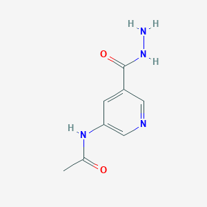 molecular formula C8H10N4O2 B1431767 N-[5-(hydrazinecarbonyl)pyridin-3-yl]acetamide CAS No. 1423024-70-7