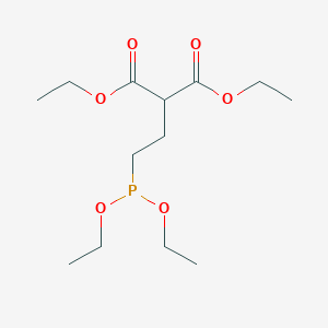 molecular formula C13H25O6P B14317678 Diethyl [2-(diethoxyphosphanyl)ethyl]propanedioate CAS No. 113537-76-1