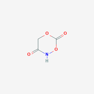 molecular formula C3H3NO4 B14317779 1,5,2-Dioxazinane-3,6-dione CAS No. 110434-71-4