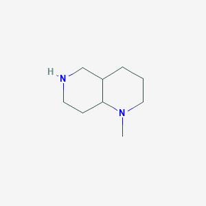 molecular formula C9H18N2 B1431783 1-Methyl-decahydro-1,6-naphthyridine CAS No. 933733-46-1