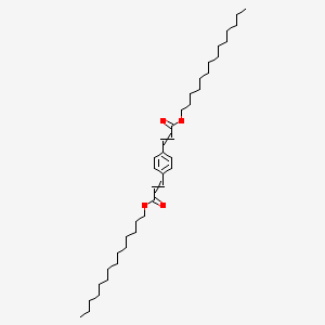 molecular formula C40H66O4 B14317845 Ditetradecyl 3,3'-(1,4-phenylene)di(prop-2-enoate) CAS No. 113736-30-4