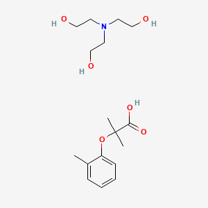 molecular formula C17H29NO6 B14317861 Ethanol, 2,2',2''-nitrilotris-, 2-methyl-2-(2-methylphenoxy)propanoate (salt) CAS No. 105377-52-4