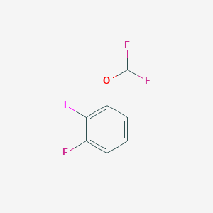 molecular formula C7H4F3IO B1431788 1-(Difluoromethoxy)-3-fluoro-2-iodobenzene CAS No. 1261606-77-2