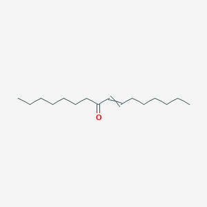 molecular formula C16H30O B14317881 Hexadec-9-en-8-one CAS No. 113237-42-6