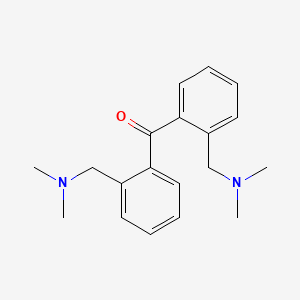 molecular formula C19H24N2O B14317899 Bis{2-[(dimethylamino)methyl]phenyl}methanone CAS No. 108346-80-1