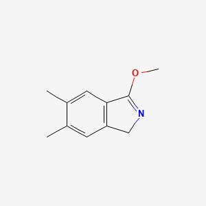 molecular formula C11H13NO B14317913 3-Methoxy-5,6-dimethyl-1H-isoindole CAS No. 110568-77-9