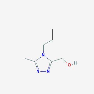 molecular formula C7H13N3O B1431792 (5-methyl-4-propyl-4H-1,2,4-triazol-3-yl)methanol CAS No. 1423033-55-9