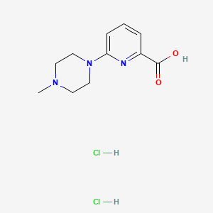 molecular formula C11H16ClN3O2 B1431793 6-(4-Methylpiperazin-1-yl)pyridine-2-carboxylic acid dihydrochloride CAS No. 1423035-04-4