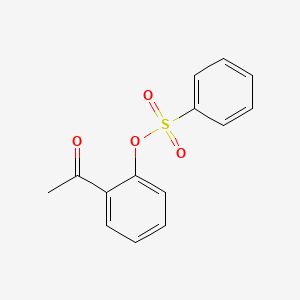 molecular formula C14H12O4S B14317932 2-Acetylphenyl benzenesulfonate CAS No. 106276-56-6