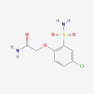 molecular formula C8H9ClN2O4S B1431802 2-(4-Chloro-2-sulfamoylphenoxy)acetamide CAS No. 4527-62-2