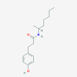 molecular formula C16H25NO2 B14318113 N-(Heptan-2-YL)-3-(4-hydroxyphenyl)propanamide CAS No. 106827-60-5