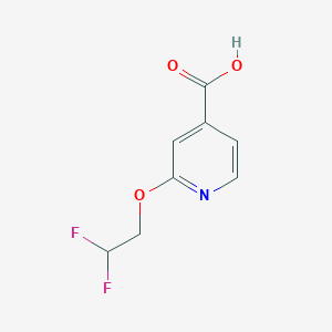 molecular formula C8H7F2NO3 B1431812 2-(2,2-Difluoroethoxy)pyridine-4-carboxylic acid CAS No. 1423029-44-0