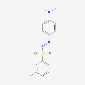 molecular formula C15H17N3O2S B14318145 N,N-Dimethyl-4-[(E)-(3-methylbenzene-1-sulfonyl)diazenyl]aniline CAS No. 113500-65-5