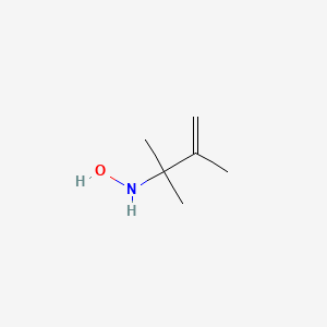 molecular formula C6H13NO B14318182 N-Hydroxy-2,3-dimethylbut-3-en-2-amine CAS No. 106348-42-9