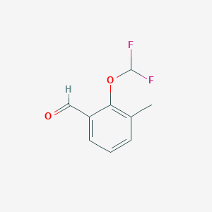molecular formula C9H8F2O2 B1431819 2-(Difluoromethoxy)-3-methylbenzaldehyde CAS No. 1197237-23-2