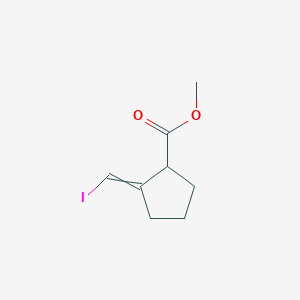 molecular formula C8H11IO2 B14318212 Methyl 2-(iodomethylidene)cyclopentane-1-carboxylate CAS No. 110550-93-1