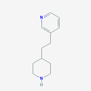 molecular formula C12H18N2 B1431822 3-[2-(Piperidin-4-yl)ethyl]pyridine CAS No. 1256824-21-1