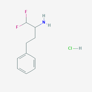 1,1-Difluoro-4-phenylbutan-2-amine hydrochloride