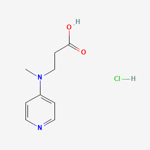 molecular formula C9H13ClN2O2 B1431832 3-[Methyl(pyridin-4-yl)amino]propanoic acid hydrochloride CAS No. 193818-07-4