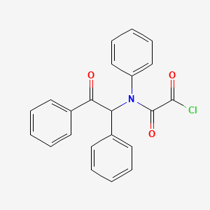 molecular formula C22H16ClNO3 B14318325 Oxo[(2-oxo-1,2-diphenylethyl)(phenyl)amino]acetyl chloride CAS No. 109948-27-8
