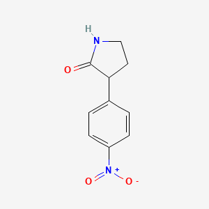 molecular formula C10H10N2O3 B1431834 3-(4-Nitrophenyl)pyrrolidin-2-one CAS No. 1432679-61-2