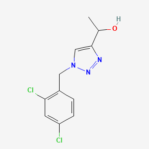 1-{1-[(2,4-dichlorophenyl)methyl]-1H-1,2,3-triazol-4-yl}ethan-1-ol