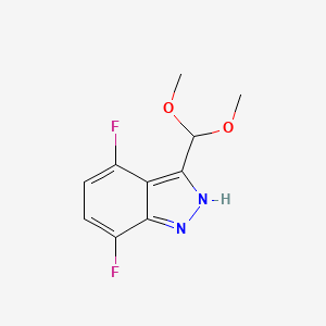 4,7-Difluoro-3-(dimethoxymethyl)-1H-indazole