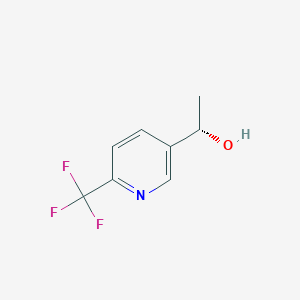 molecular formula C8H8F3NO B1431845 (S)-1-(6-(trifluoromethyl)pyridin-3-yl)ethanol CAS No. 1807940-49-3