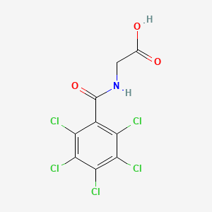 molecular formula C9H4Cl5NO3 B14318458 N-(2,3,4,5,6-Pentachlorobenzoyl)glycine CAS No. 106288-26-0