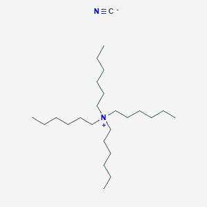 molecular formula C25H52N2 B14318511 N,N,N-Trihexylhexan-1-aminium cyanide CAS No. 113020-42-1