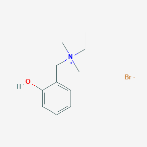 molecular formula C11H18BrNO B14318588 N-[(2-Hydroxyphenyl)methyl]-N,N-dimethylethanaminium bromide CAS No. 112251-64-6