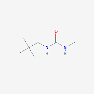 molecular formula C7H16N2O B14318595 N-(2,2-Dimethylpropyl)-N'-methylurea CAS No. 105150-84-3