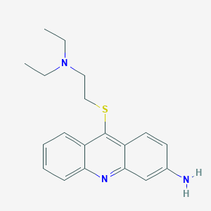 molecular formula C19H23N3S B143186 3-Amino-9-(diethylaminoethylthio)acridine CAS No. 129821-07-4