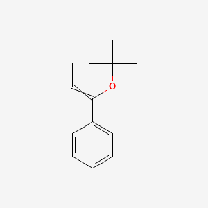 molecular formula C13H18O B14318603 (1-tert-Butoxyprop-1-en-1-yl)benzene CAS No. 109585-91-3