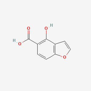 molecular formula C9H6O4 B1431861 4-Hydroxybenzofuran-5-carboxylic acid CAS No. 487-56-9
