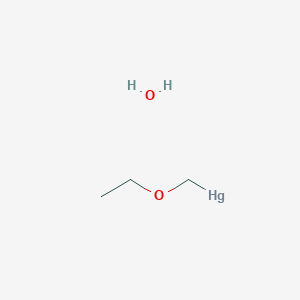 molecular formula C3H9HgO2 B14318614 Ethoxymethylmercury;hydrate CAS No. 112570-02-2