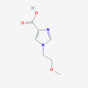 molecular formula C7H10N2O3 B1431862 1-(2-Methoxyethyl)-1H-imidazole-4-carboxylic acid CAS No. 1368855-13-3