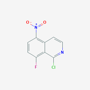 molecular formula C9H4ClFN2O2 B1431863 1-Chloro-8-fluoro-5-nitroisoquinoline CAS No. 1498966-91-8