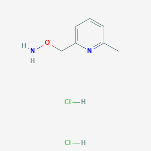 molecular formula C7H12Cl2N2O B1431867 O-[(6-methylpyridin-2-yl)methyl]hydroxylamine dihydrochloride CAS No. 1803590-34-2