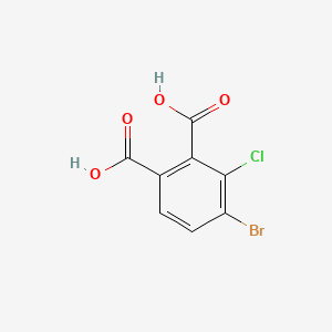 molecular formula C8H4BrClO4 B14318673 Benzenedicarboxylic acid, bromochloro- CAS No. 110471-66-4