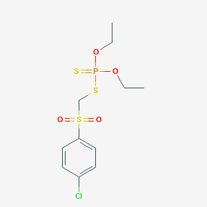 molecular formula C11H16ClO4PS3 B143187 Carbophenothion sulfone CAS No. 16662-85-4