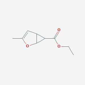 molecular formula C9H12O3 B14318710 Ethyl 3-methyl-2-oxabicyclo[3.1.0]hex-3-ene-6-carboxylate CAS No. 110072-10-1