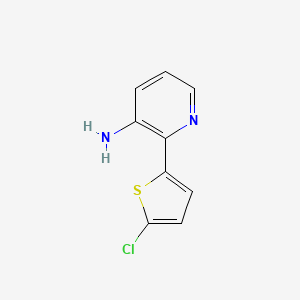 molecular formula C9H7ClN2S B1431875 2-(5-Chlorothiophen-2-yl)pyridin-3-amine CAS No. 1552764-70-1