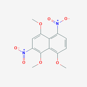 molecular formula C13H12N2O7 B14318751 1,4,8-Trimethoxy-2,5-dinitronaphthalene CAS No. 112010-62-5