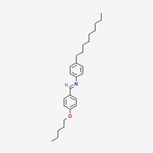 molecular formula C27H39NO B14318772 N-(4-nonylphenyl)-1-(4-pentoxyphenyl)methanimine CAS No. 111196-24-8