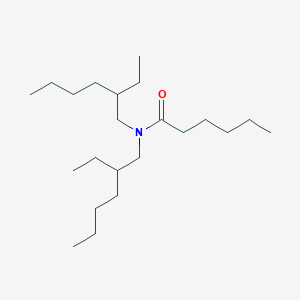 molecular formula C22H45NO B14318784 N,N-Bis(2-ethylhexyl)hexanamide CAS No. 106119-94-2